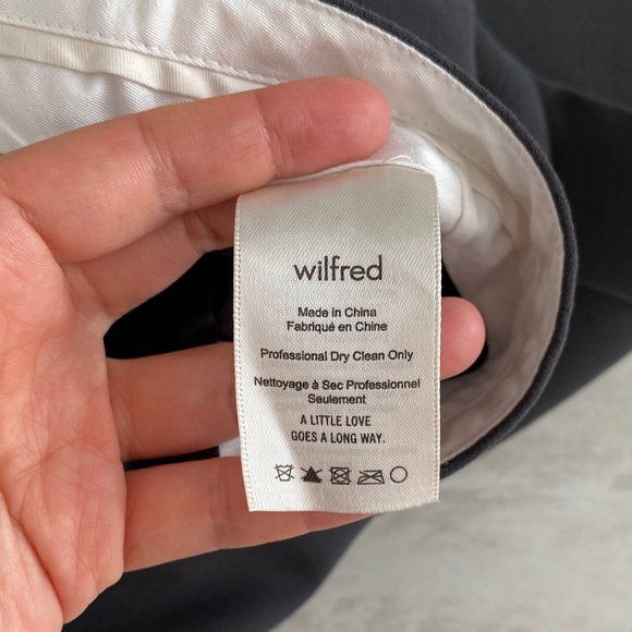 Aritzia wilfred charcoal Fremont pant sz 4 preloved - Picture 4 of 11